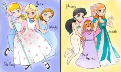 Dites-moi les films d'où viennent les personnages sur ce fan art ? (De gauche à droite)