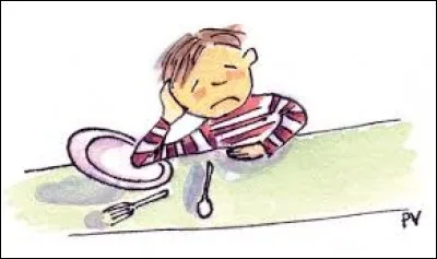 Il n'est pas dans son assiette aujourd'hui.