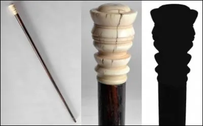 Cette canne est à l'effigie de quel grand personnage ?