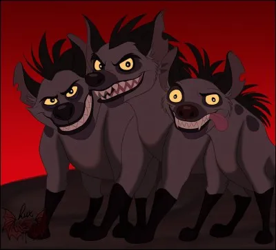 Dans "Le Roi lion", les associés de Scar, Shenzi, Banzaï et Ed, forment un trio de...