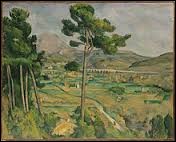 Qui a peint ce tableau intitulé "La Montagne Sainte-Victoire vue de Bellevue" ?