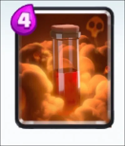 Le sort de poison a un rayon de :