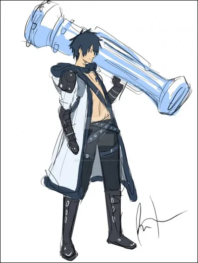 Quel mage de la bande des quatre éléments Grey affronte-t-il lors de la guerre entre Phantom Lord et Fairy Tail ?