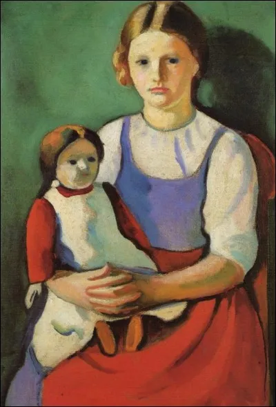 Qui a représenté cette "fille blonde et poupée" ?