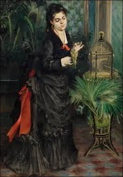 "Femme à la perruche " est un tableau réalisé par ...