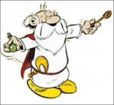 "Ast&eacute;rix et les Goths" : ce druide sur l'image a cr&eacute;e un potion qui fait pousser hors saison de magnifiques fleurs. Comment se nomme-t-il ?