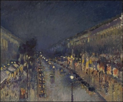 Qui a peint "Boulevard Montmartre de nuit" ?