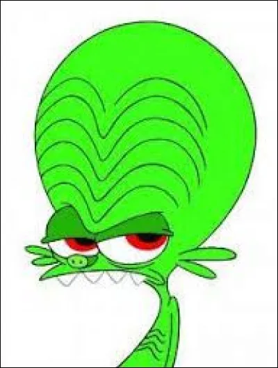 Quel est le prénom de l'extraterrestre vert dans le dessin animé "Les Zinzins de l'espace" ?