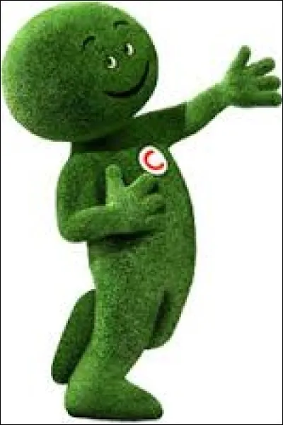 Pour quelle société de crédit voit-on dans les publicités ce bonhomme vert ?