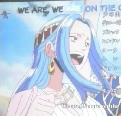 Pendant les adieux de Vivi et de l'équipage, quel était le signe de reconnaissance dessiné sur leur bras ?