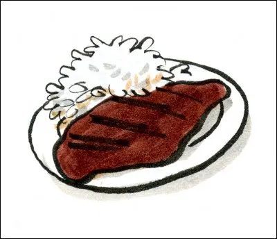 Si vous demandez votre steack "à point", comment sera-t-il servi ?