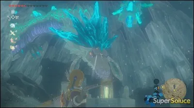 Comment s'appelle le dragon bleu qui se trouve au sommet de la montagne de Lanelle ?