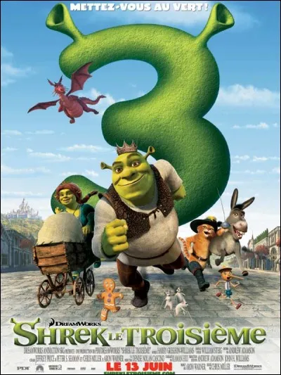 En quelle année est sorti le film "Shrek 3" ?