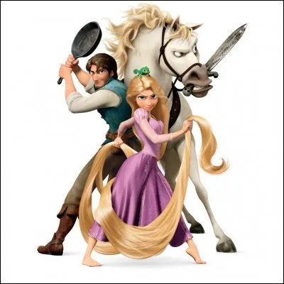 MilaDisney - Avec quel objet Raiponce frappe-t-elle Flynn Rider ?