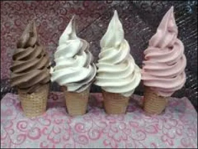 Sur l'image, vous pouvez voir 4 glaces à l'italienne.