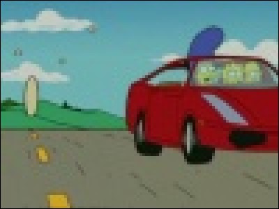 Après que sa vieille voiture soit tombée en panne, M. Burns décide d'acheter une voiture de sport. Quelle est la marque de cette voiture ?
