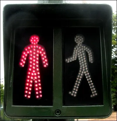 Vous êtes un piéton. Que risquez-vous (en théorie) si vous traversez lorsque le feu est de cette couleur ?