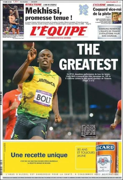 Le journal "L'&eacute;quipe" souhaite en une l'anniversaire d'un joueur mort la veille :