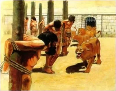 Quelle est cette peine où des criminels sont tout simplement livrés dans les arènes aux bêtes féroces qu'on avait préalablement habitué à manger de la chair humaine ?