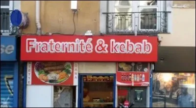 La fraternité est dans le kebab ! Le kebab est une spécialité libanaise :