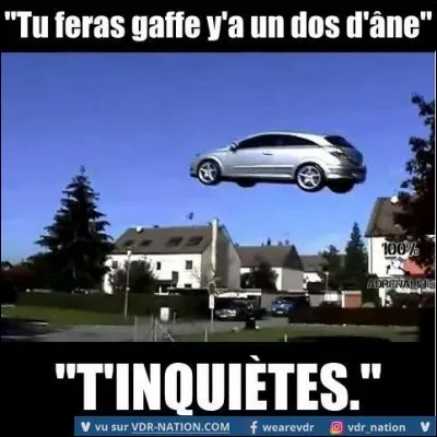 Sur quel fruit vais-je rouler si je passe sur un dos-d'âne ?