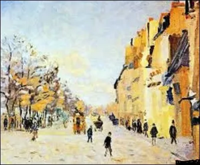 Quel est le nom de cet autre impressionniste qui a peint, entre 1874 et 1875, cette huile sur toile intitulée ''Quai de Bercy, effet de neige'', que l'on peut admirer au musée d'Orsay ?