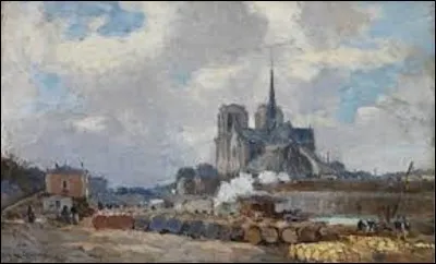 Pourriez-vous me citer le nom de ce peintre de l'École de Rouen qui a réalisé en 1909, cette toile intitulée ''Le Quai de la Tournelle et Notre-Dame-de-Paris'' conservée au musée Marmottan ?