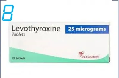 En huitième position on retrouve un traitement substitutif visant à suppléer le manque d'une hormone : la lévothyroxine.
Quel organe sécrète normalement l'hormone fournie par ce médicament ?