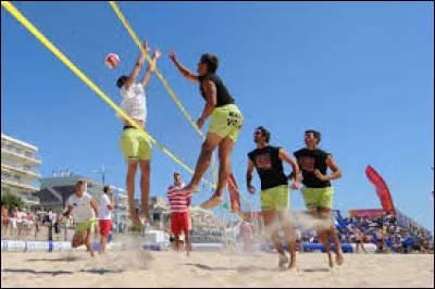 Quel sport pratiquent-ils sur cette plage ?