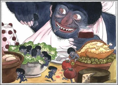 Je suis issu du folklore européen. Je suis un géant qui mange les enfants. Qui suis-je ?