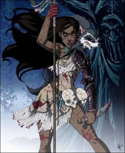 C'est une Amérindienne de la confédération de tribus Powhatans. Qui est cette femme ?