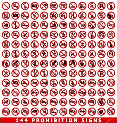 Les panneaux ronds de couleur rouge sont des panneaux ...