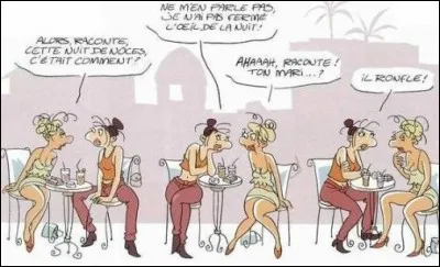 Que fait très souvent la mariée lors de la nuit de noces ?