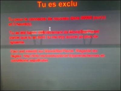 Quelle moviestar a été bannie et a provoqué un buzz sur MSP ?