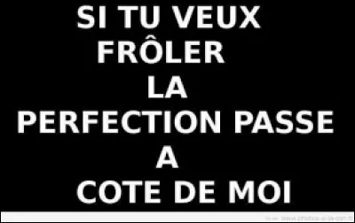 Je finis sans prétention.