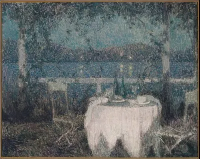 A qui appartient "La table sur la terrasse au clair de lune" ?