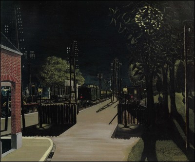 Qui a peint "Petite gare la nuit" ?