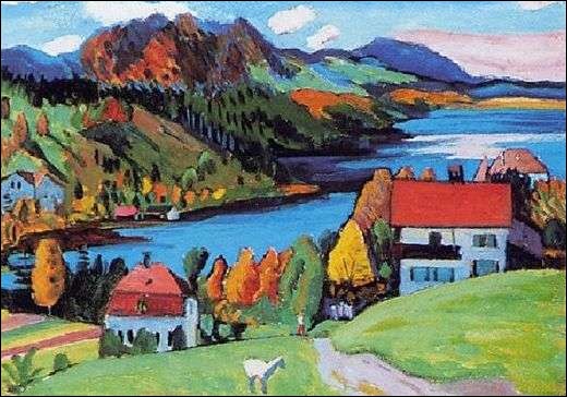Qui a peint "Le lac en automne" ?