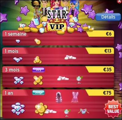 Combien de mois au maximum peut-on être VIP sur MSP ?
