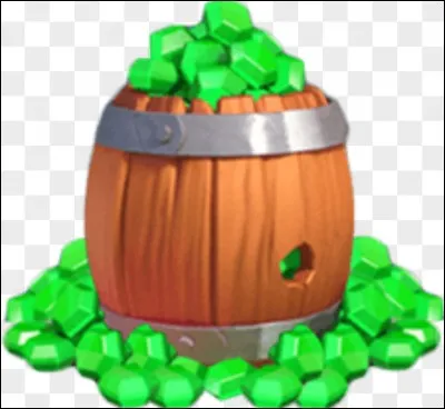 Si on achète un baril de gemmes on en a :