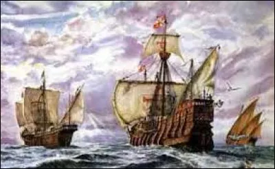 Quels sont les noms des trois navires ayant permis à Christophe Colomb de traverser l'océan Atlantique lors de sa première expédition, en 1492 ?