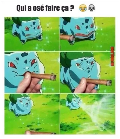 Ne fumez pas, c'est dangereux pour la santé. Quel est ce Pokémon ?
