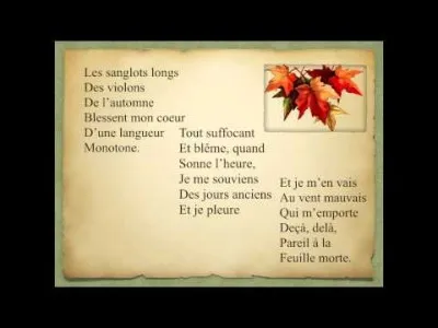 Et celui de Verlaine :