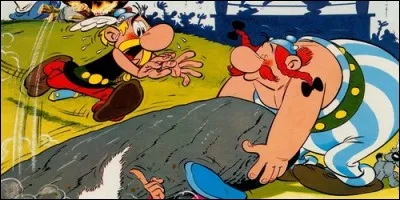 Dans "Astérix et le coup du menhir", qui reçoit le menhir sur la tête ?