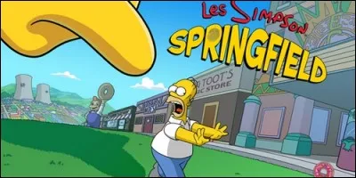 Dans le jeu "Springfield", que fait Homer comme énorme bêtise ?