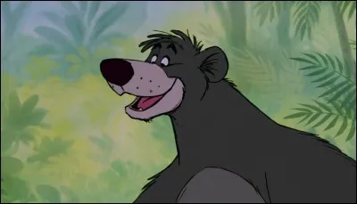 Lorsqu'il chante "Il en faut peu pour être heureux", quelle phrase Baloo ne prononce-t-il pas ?