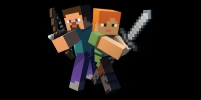 Comment se nomment les deux personnages mythiques de Minecraft ?