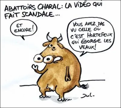 Comment Charal a-t-il tent de bloquer la diffusion sur le Web d'images tournes par une association dans ses abattoirs?