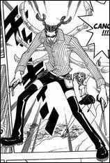 Qu'est-ce que dit toujours l'esprit du cancer de Lucy contre les esprances de Happy dans le manga ?