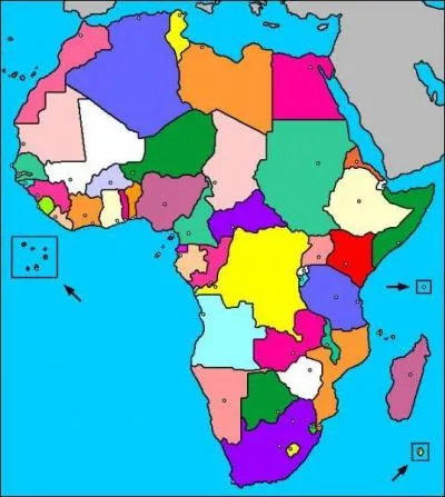 Quel est le nom du pays en rose ?